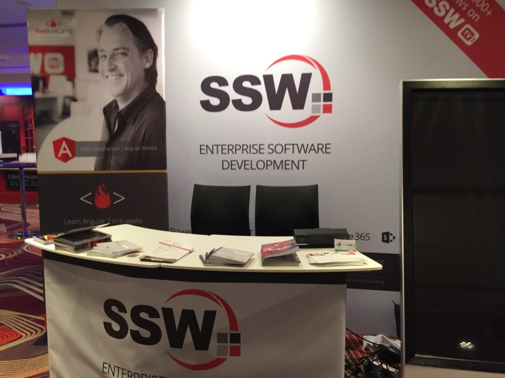 Figure: The SSW booth at NDC Sydney