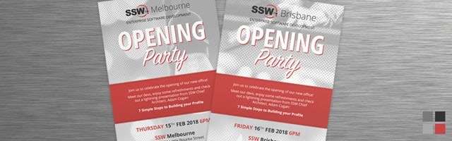 Ain’t no party like an SSW party // the new Melbourne and Brisbane offices are open!