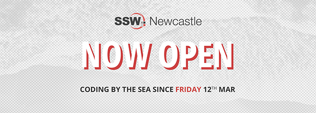 SSW Newcastle now open! We are coding by the Sea