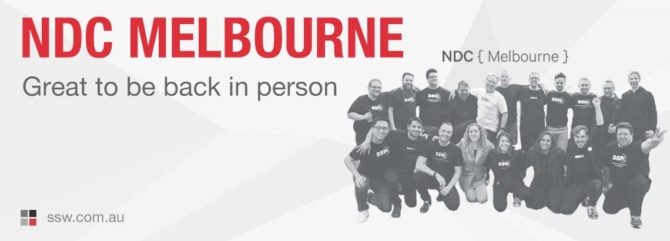 NDC Conference Melbourne – We’re back in-person