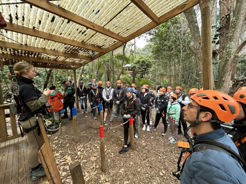 Safety briefing at Tree Tops