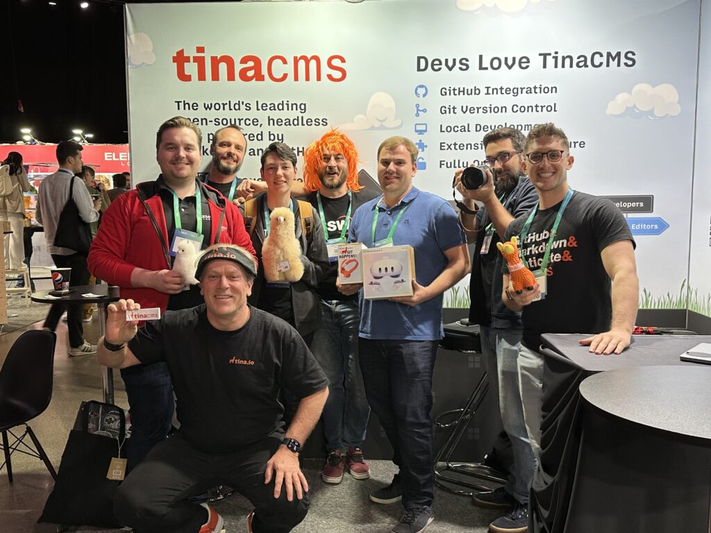 The Tina team and winners of the prizes at NDC Oslo