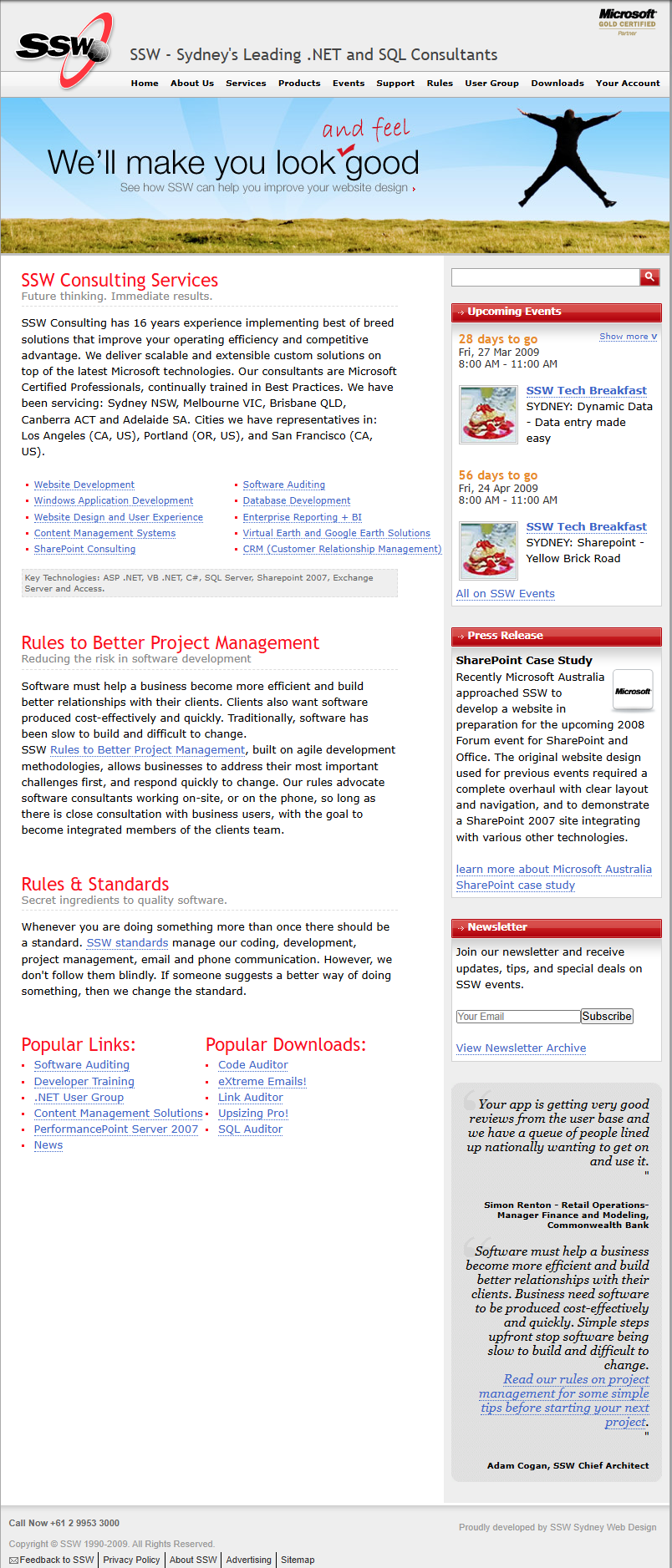 2009 website